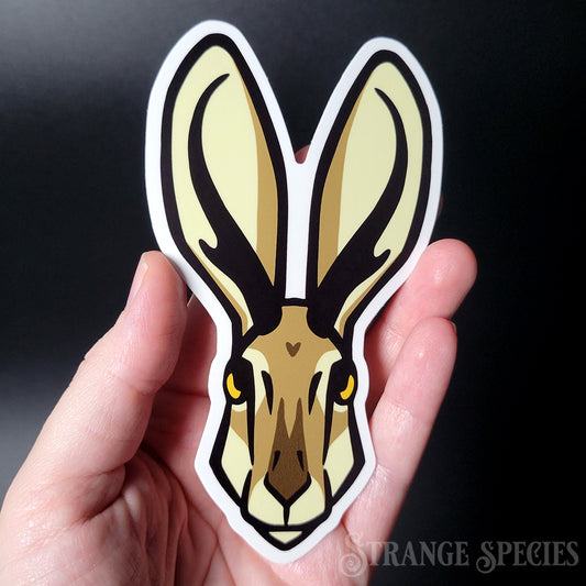 Jackalope Portrait Graphic Sticker