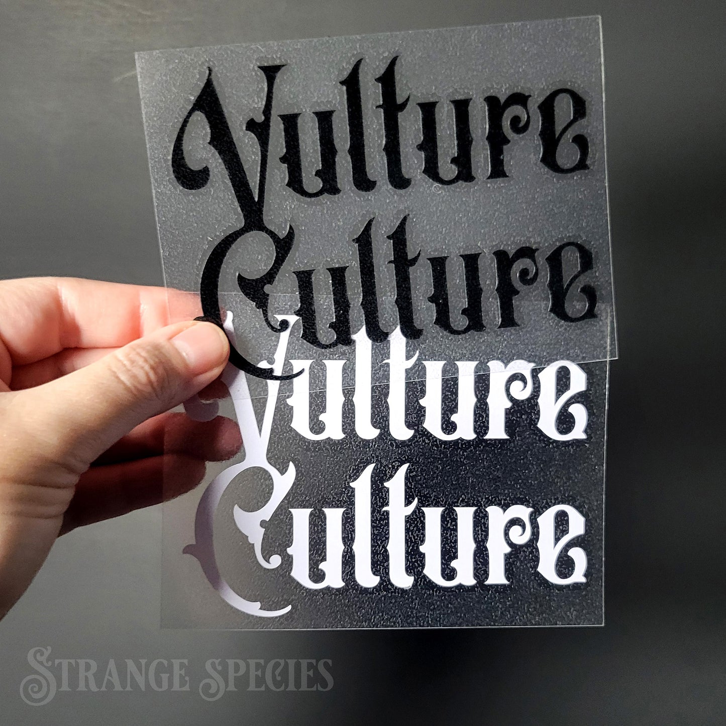 Vulture Culture Typographic Vinyl Decal